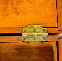 wood box - interior right hinge